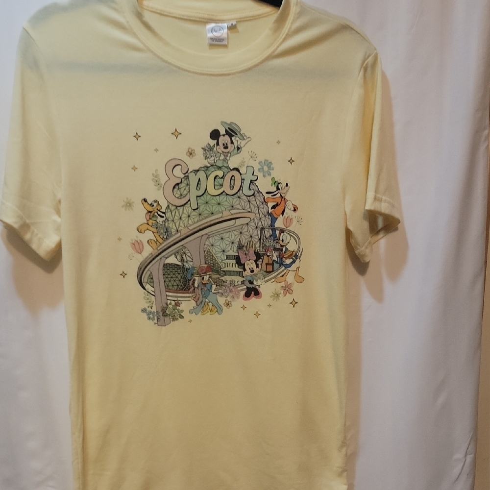 Yellow Epcot Graphic T-Shirt